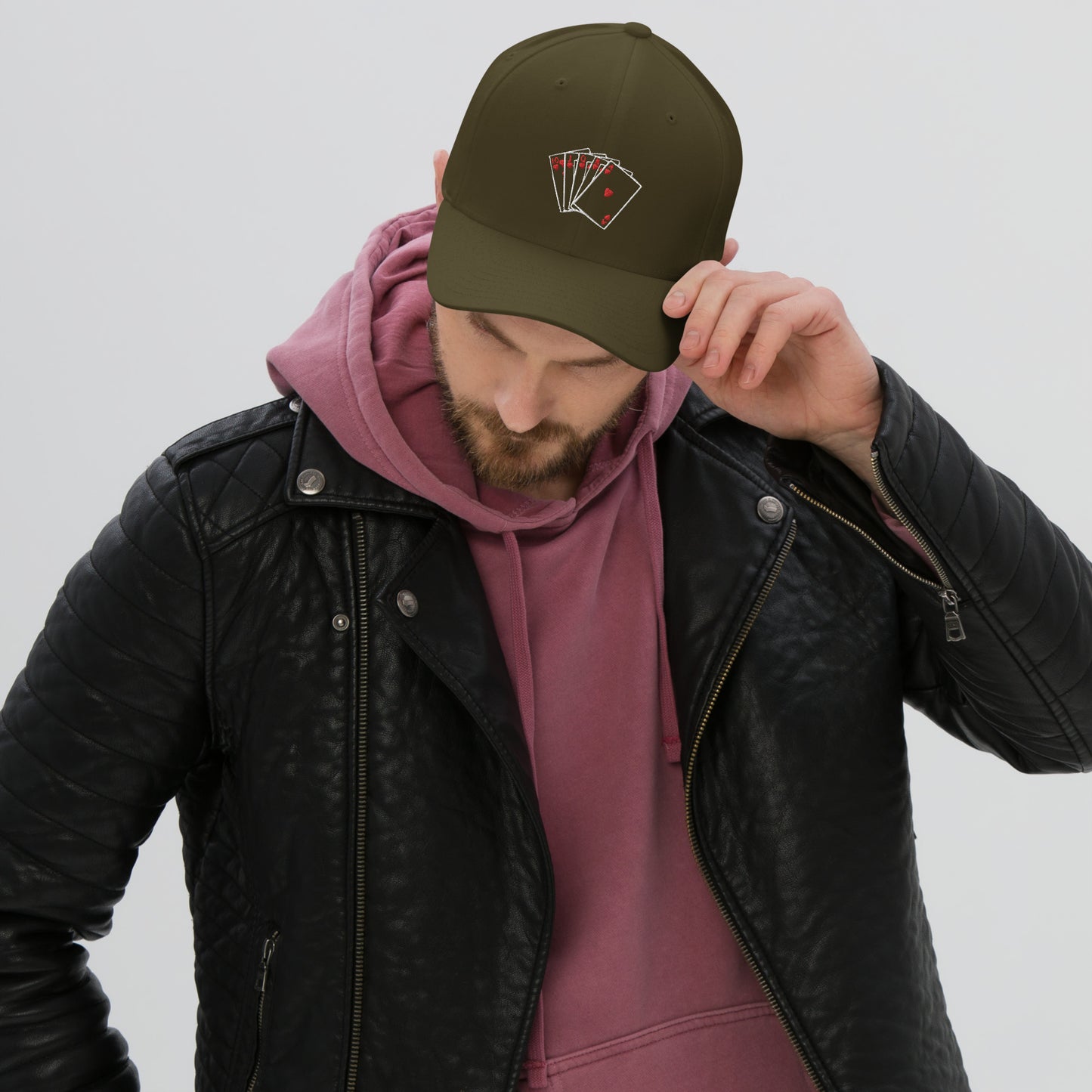 Fitted Closed Back Poker Cap | S/M L/XL