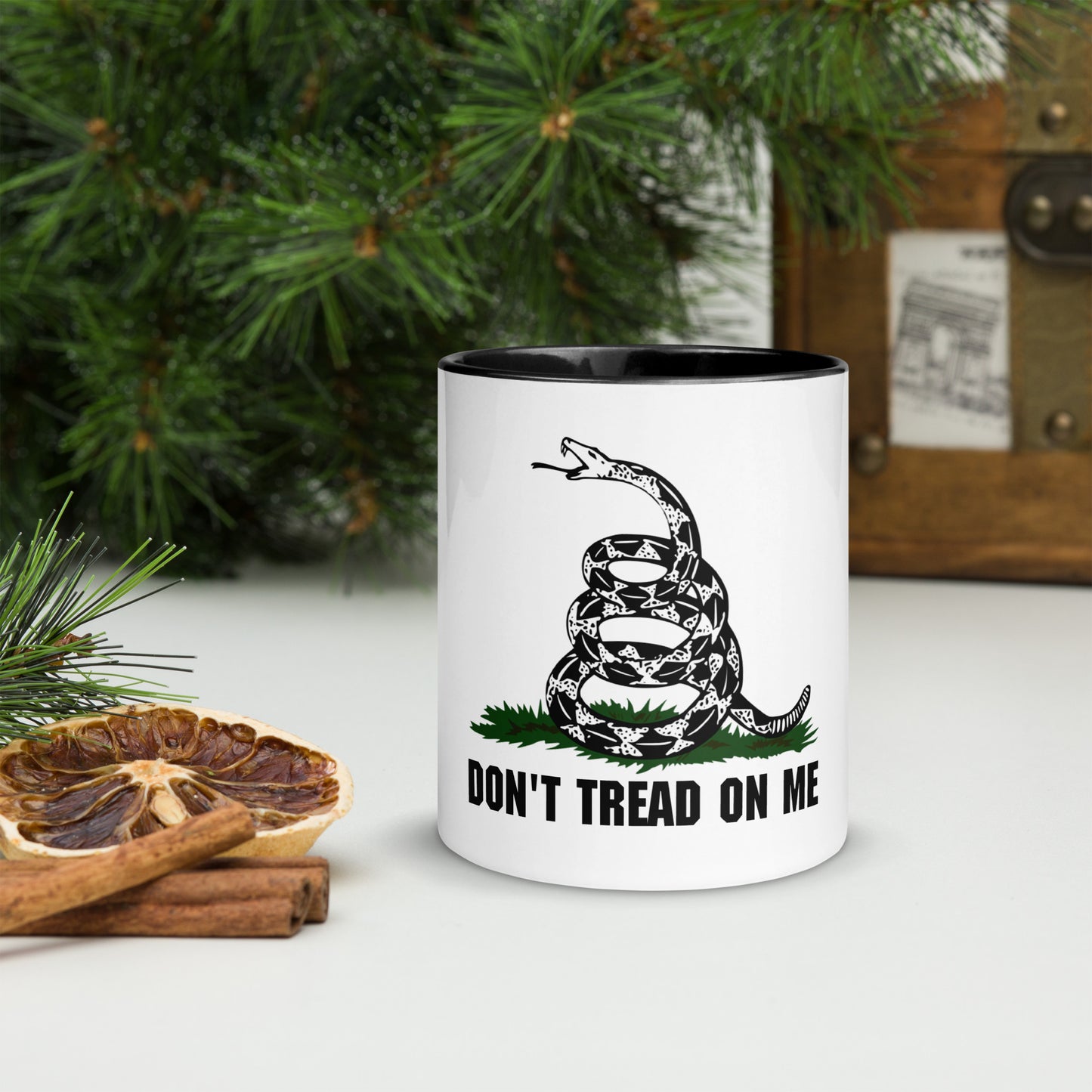Patriotic Black and White | Don't Tread on Me | Coffee Mug