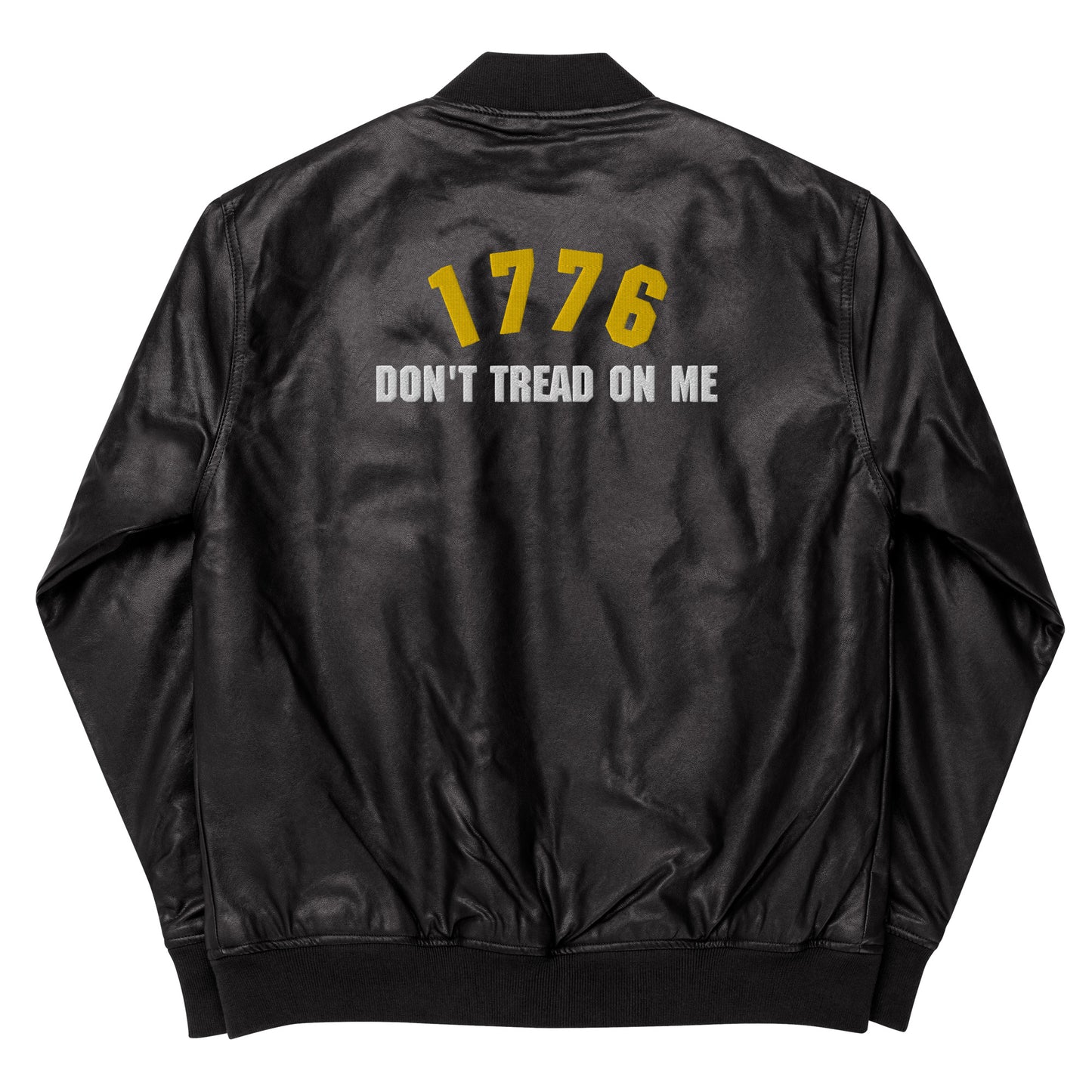 Leather 1776 Bomber Jacket | Black/Brown