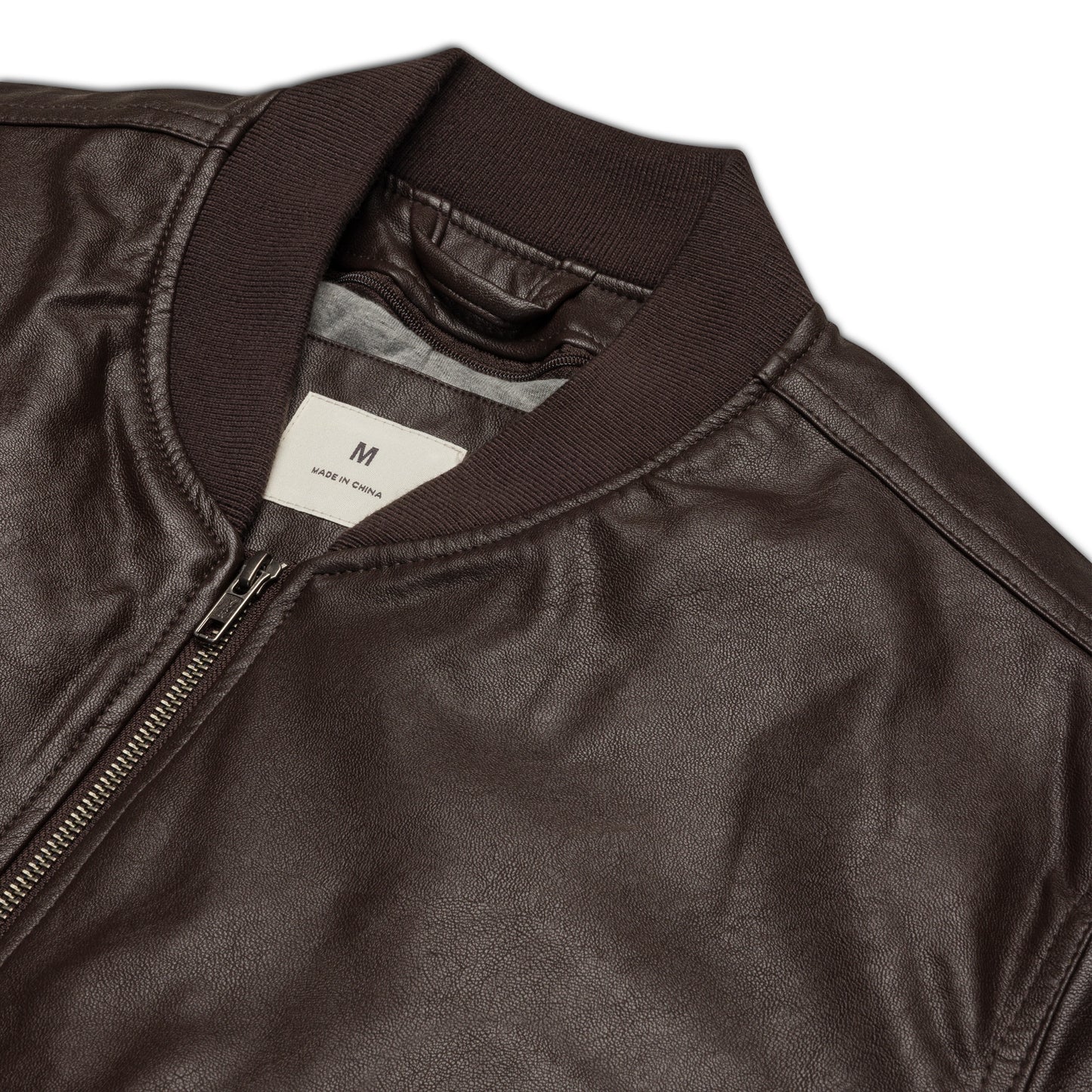 Leather 1776 Bomber Jacket | Black/Brown