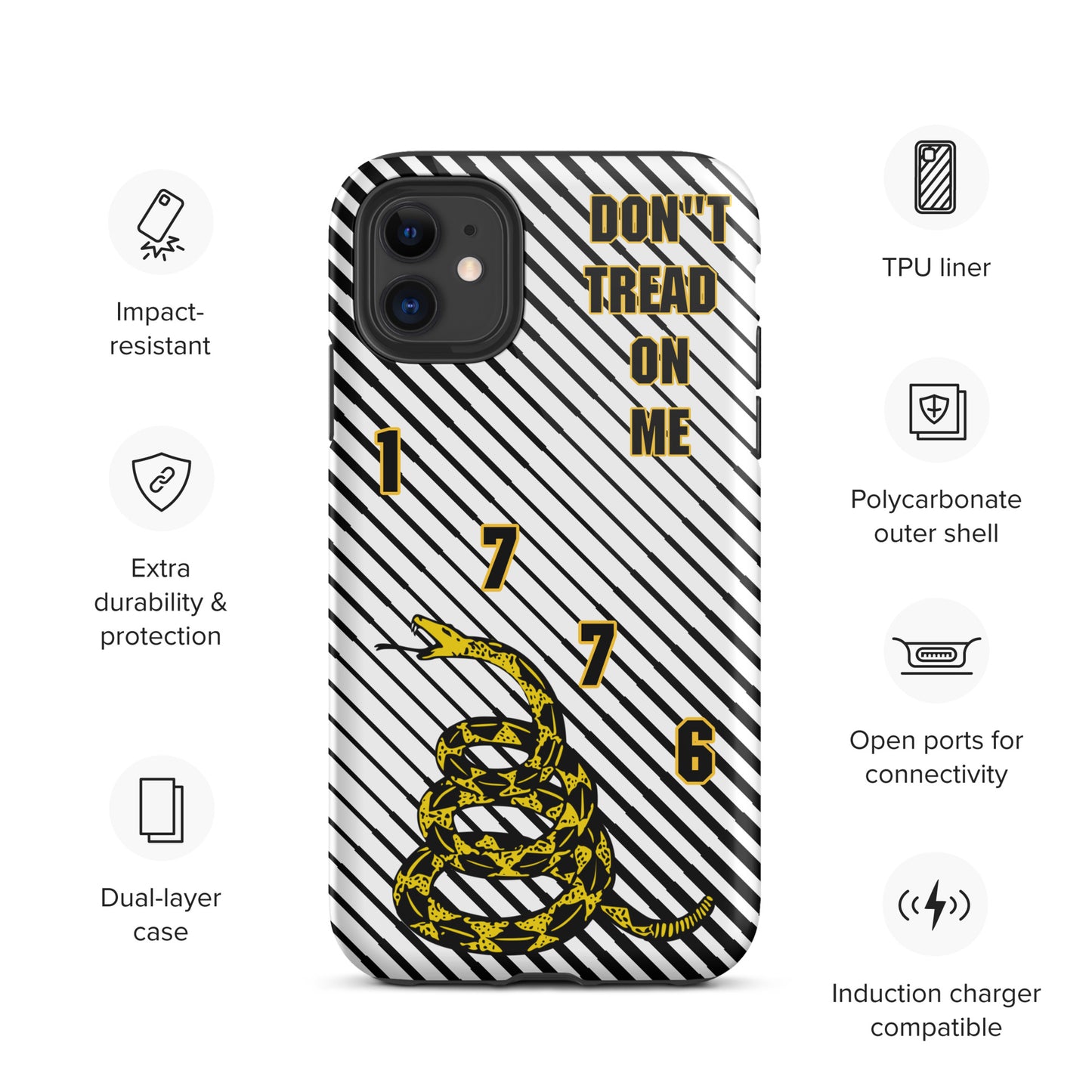 Don't Tread on Me iPhone Case | 15 Sizes