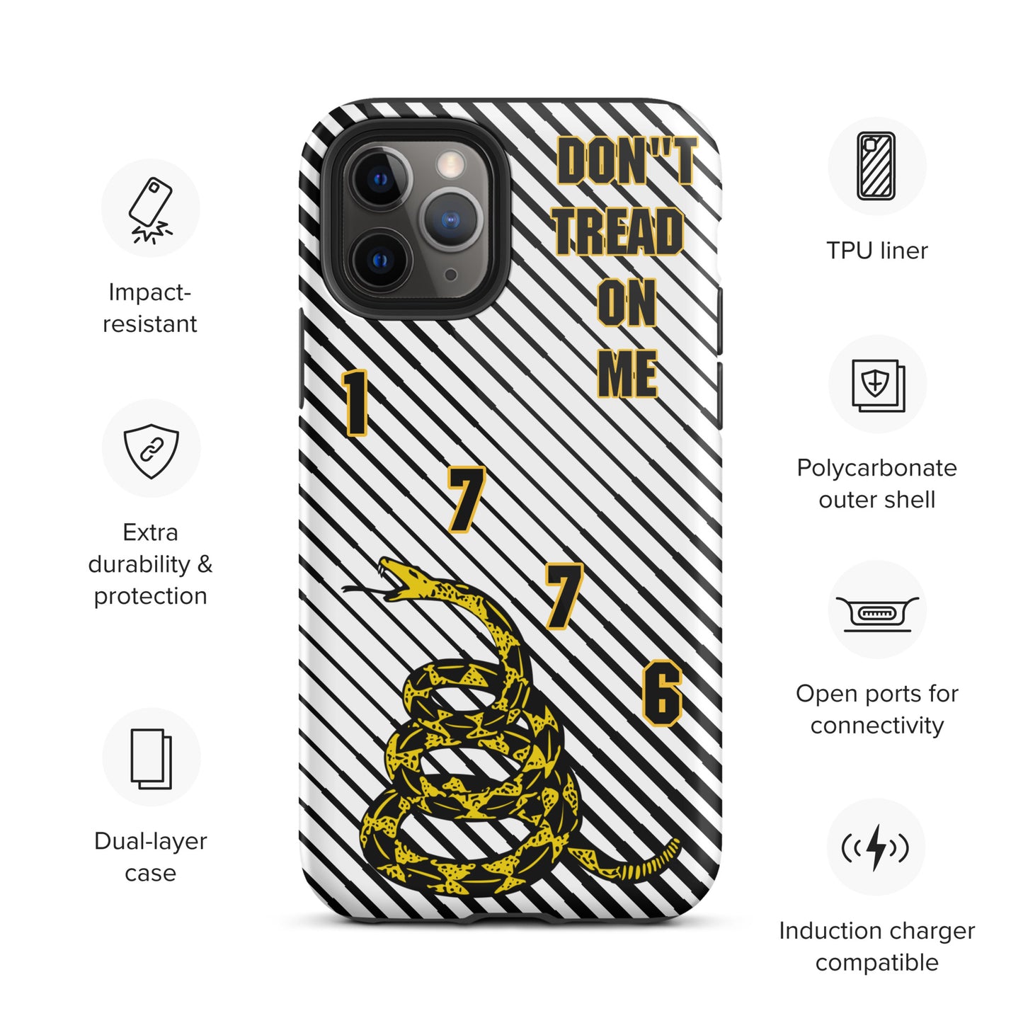 Don't Tread on Me iPhone Case | 15 Sizes