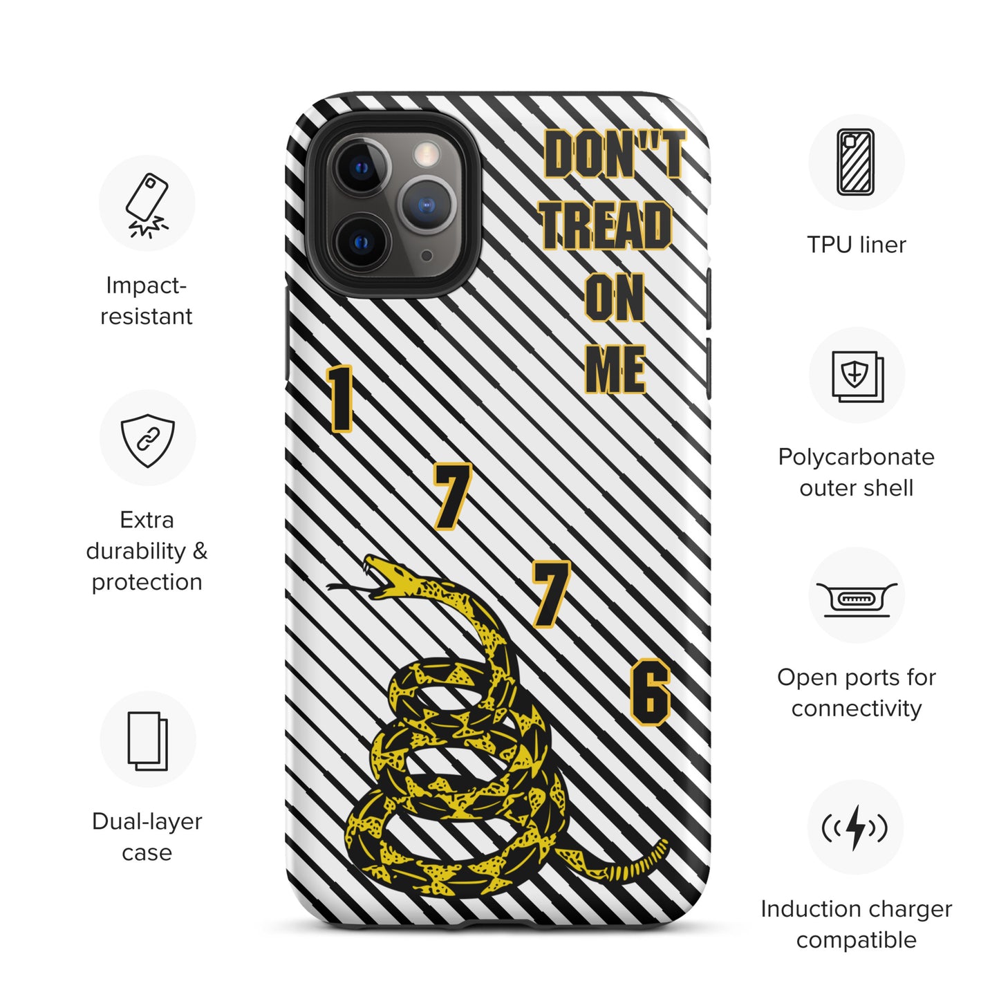 Don't Tread on Me iPhone Case | 15 Sizes