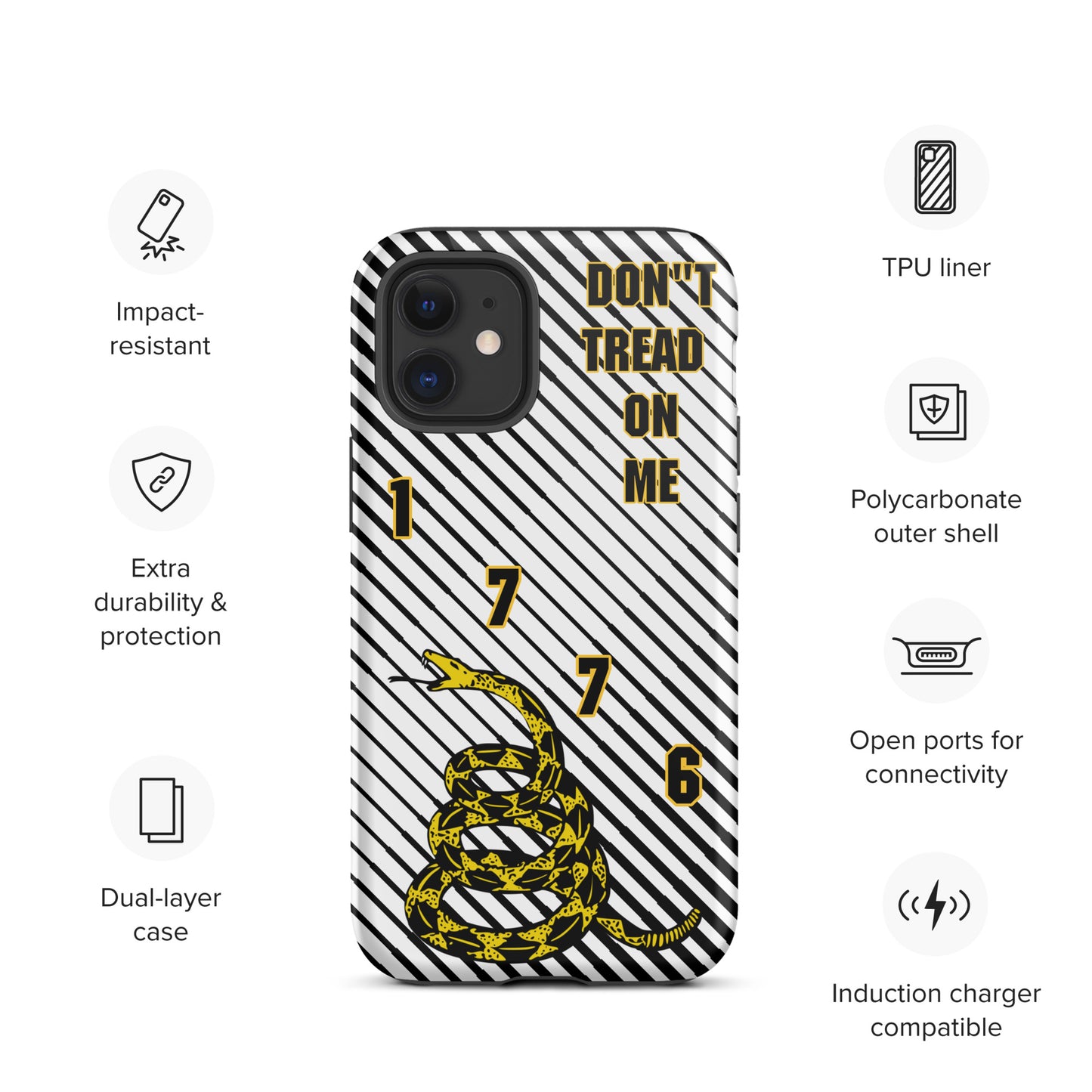 Don't Tread on Me iPhone Case | 15 Sizes