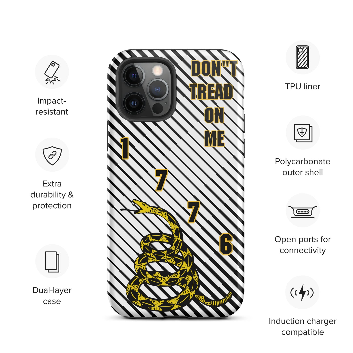 Don't Tread on Me iPhone Case | 15 Sizes