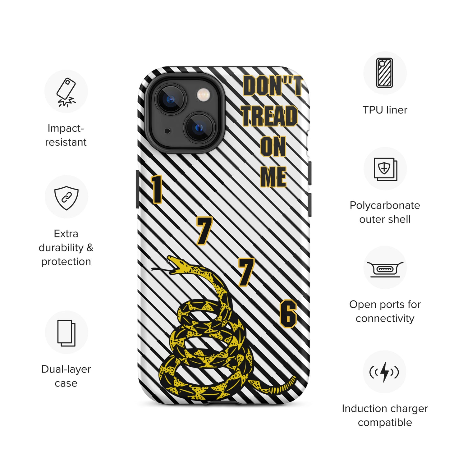 Don't Tread on Me iPhone Case | 15 Sizes