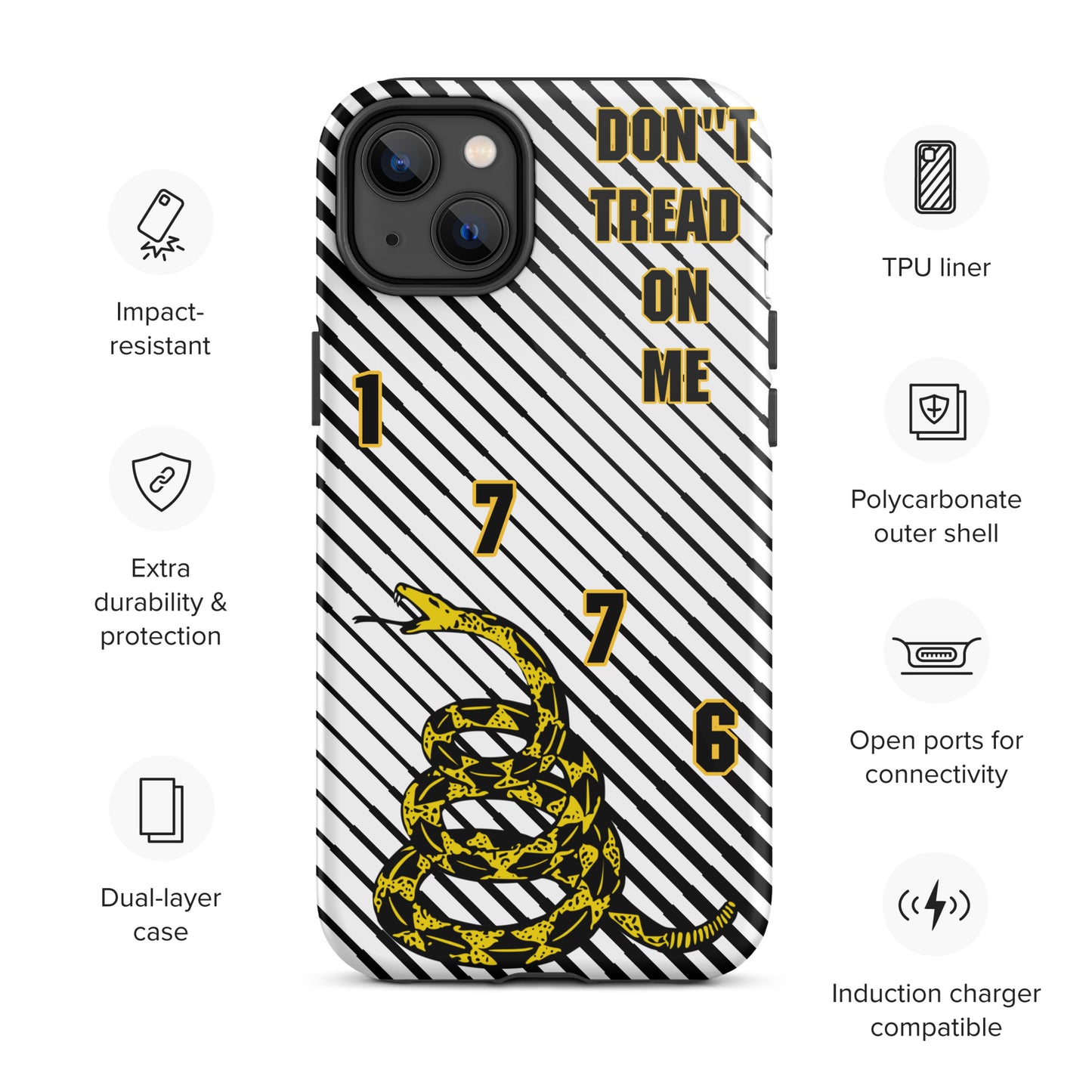 Don't Tread on Me iPhone Case | 15 Sizes